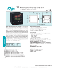 Thumbnail of document Data Sheet - 2600 Temperature/Process Controller